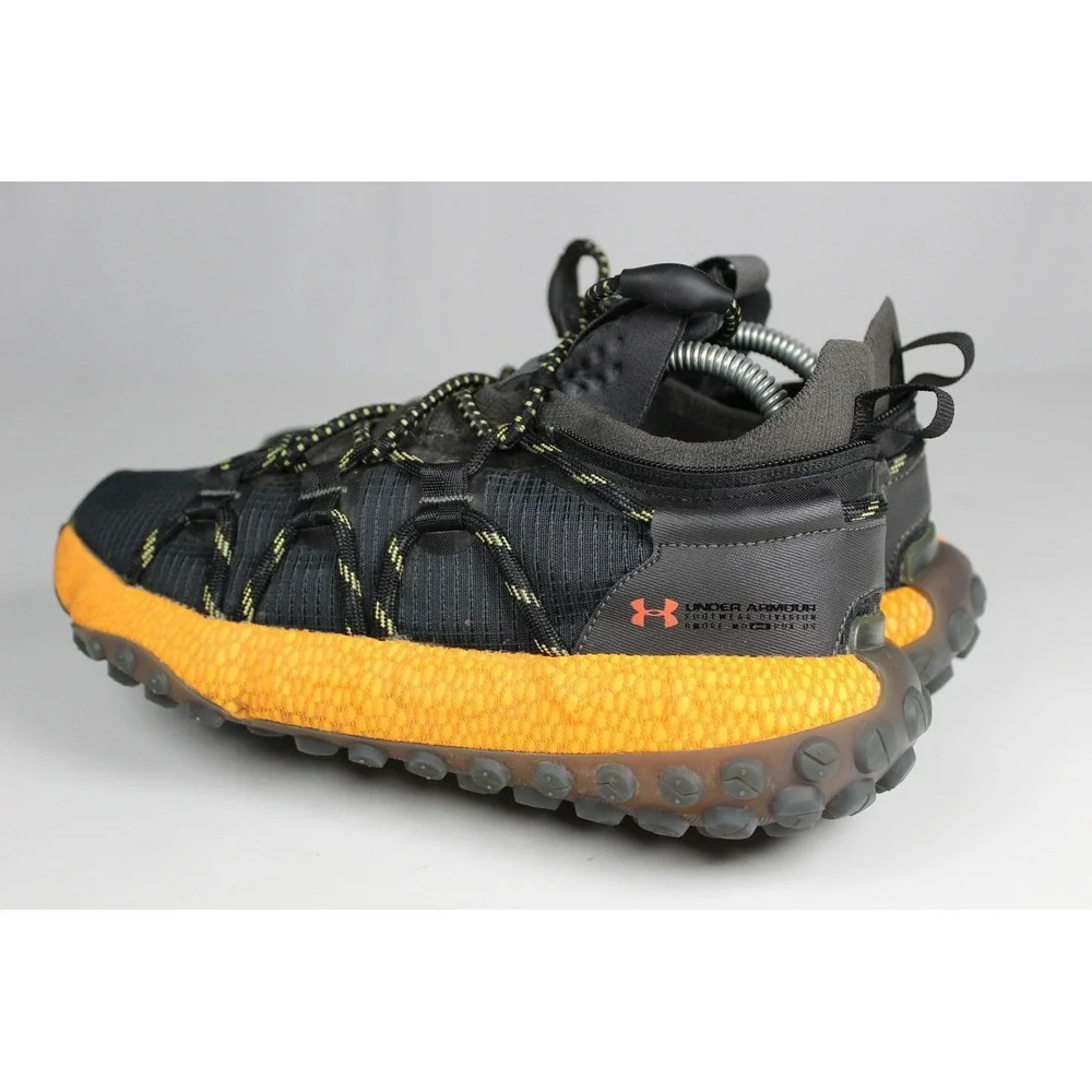 Under Armour Fat Tire Venture Black Orange Hiking Sneakers 3026620-001 Mens 7.5